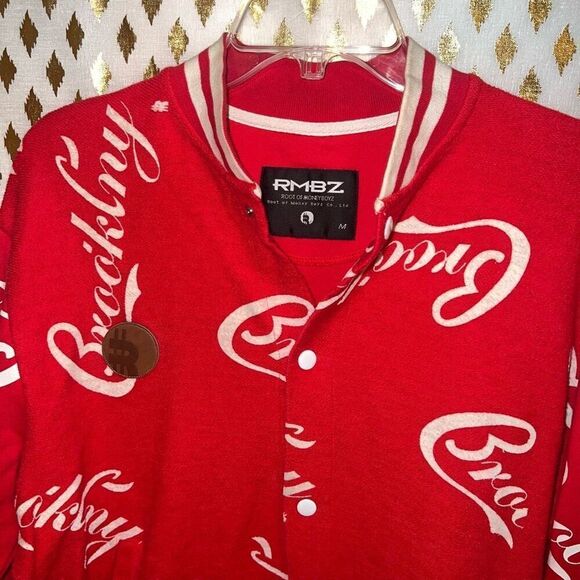 Root of money boyz RMBZ Coca Cola Hype varsity jacket size M - Picture 3 of 4
